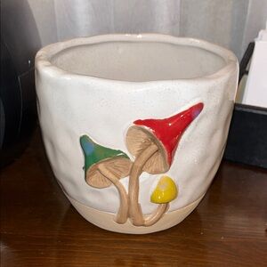🍄‍🟫  Colorful Mushroom Ceramic Planter